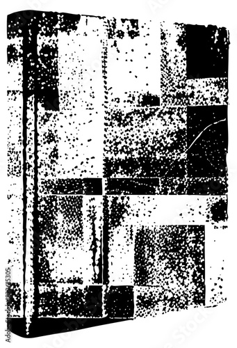 Abstract shapes compose textured composition