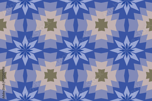 seamless floral pattern. Navajo tribal vector seamless pattern. Ethnic south western decor style. Boho geometric ornament. Art ornament print. Rug. Woven. Carpet. Illustration. Cover. Wallpaper.fabric