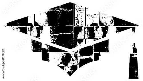 Graduation Cap Illustrates Achievement in Higher Education