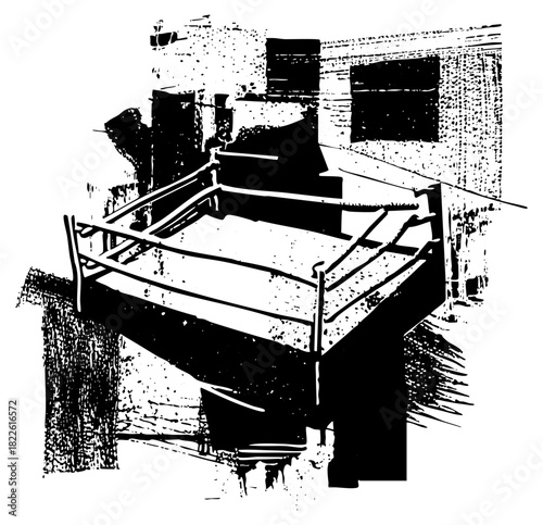 Watermill beside historic building