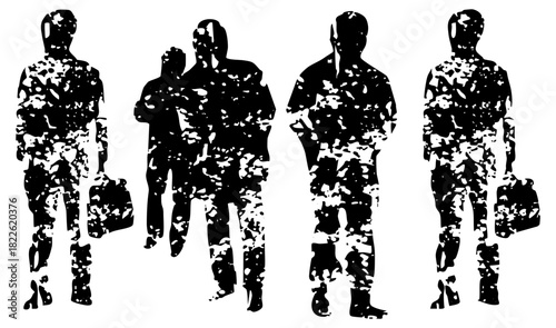 People Walking Texture