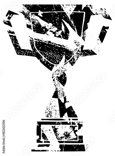 Athlete Jumping Geometric Illustration