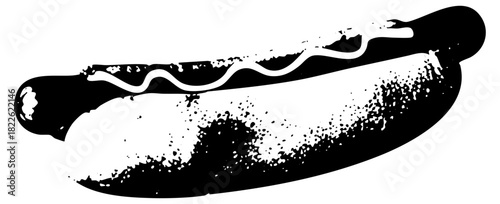 Hotdog Illustrates Flavor with Texture