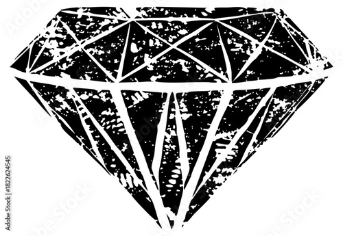 Diamond sparkles intensely in a jewelry display