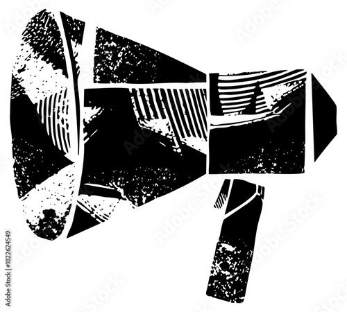 Megaphone Announces News in a Public Forum