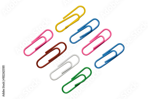 Group of Colorful Paper Clips