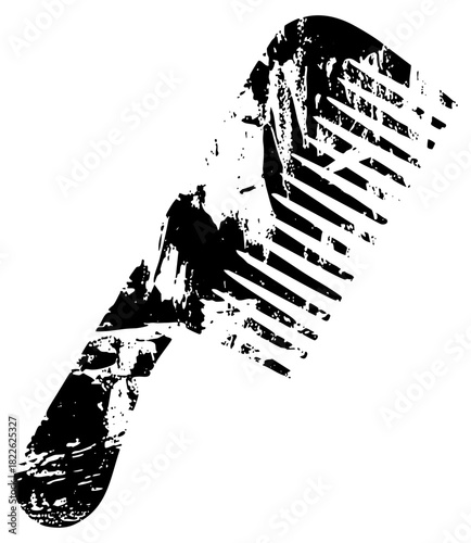 Footprint reveals evidence in a crime scene