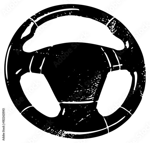 Steering Wheel Illustrates Control in Automotive