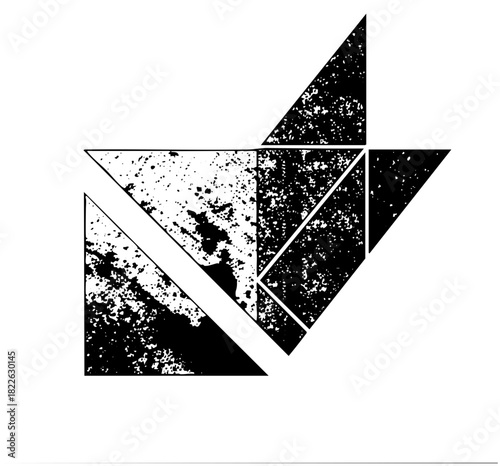 Geometric Shapes Compose Abstract Design for Modern Branding