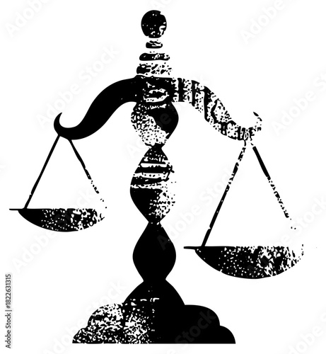 Scales of Justice Balance Equity in Law