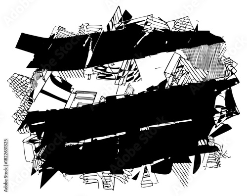 Abstract Shapes Explode Dynamic Composition