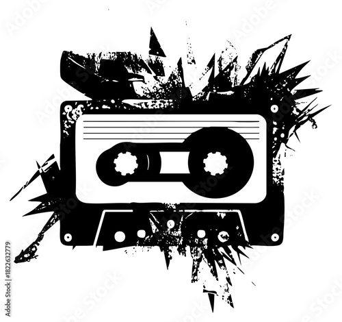 Cassette Tape Shatters Grunge Aesthetic