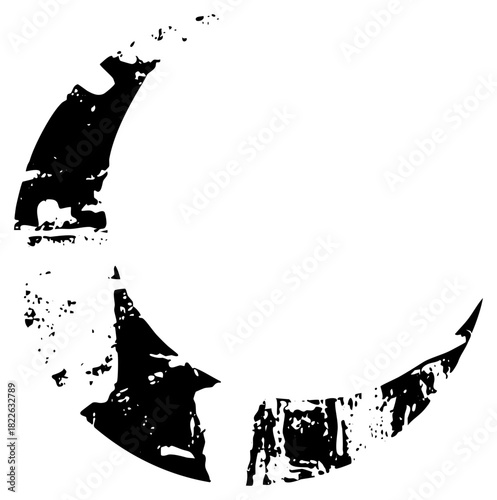 Face Portrait Distressed Texture in Graphic Design