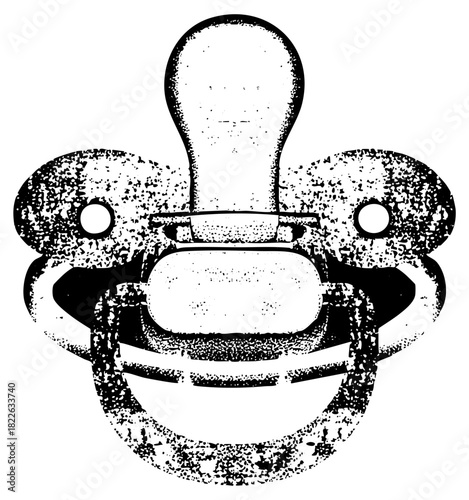 Pacifier Illustrates Comfort in Newborn Care