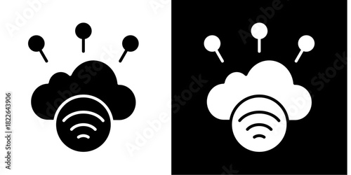 IoT  Icon Set White Style Collection
