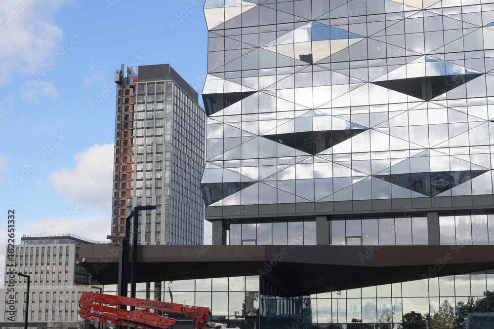 Fototapeta premium exterior of H.H. Angus and Associates Ltd (engineering consultant) building located at 1176 Eglinton Av E, Toronto