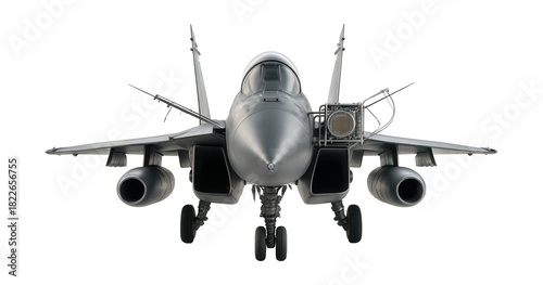 Dual-engine multirole fighter featuring a prominent air superiority radar system.