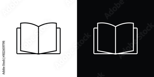 Book icons Vector Logo Template Illustration Design