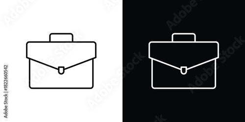 Briefcase icons Vector Logo Template Illustration Design