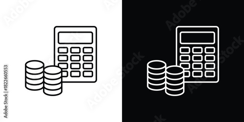 Budget icons Vector Logo Template Illustration Design