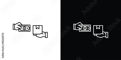 Cash on delivery icons Vector Logo Template Illustration Design