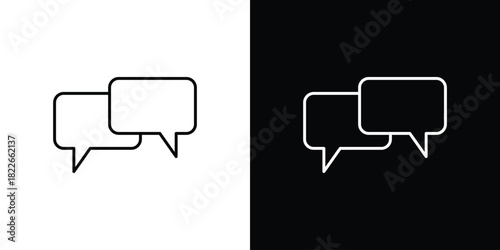 Chat bubble icons Vector Logo Template Illustration Design