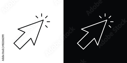 Click icons Vector Logo Template Illustration Design