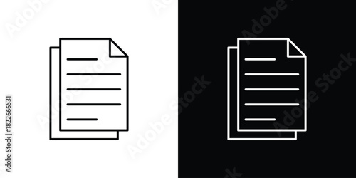 Document icons Vector Logo Template Illustration Design