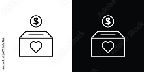 Donations icons Vector Logo Template Illustration Design