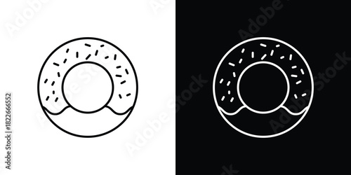 Donut icons Vector Logo Template Illustration Design