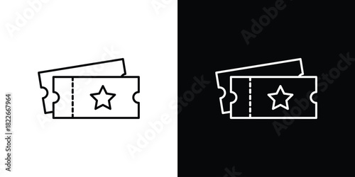 Event ticket icons Vector Logo Template Illustration Design