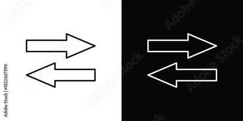 Exchange icons Vector Logo Template Illustration Design