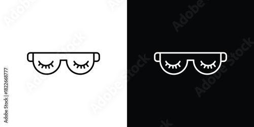 Eye mask icons Vector Logo Template Illustration Design