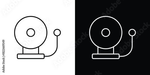 Fire alarm icons Vector Logo Template Illustration Design