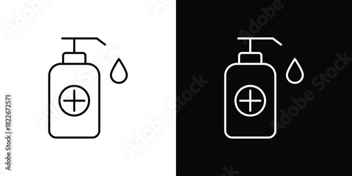 Hand sanitizer icons Vector Logo Template Illustration Design