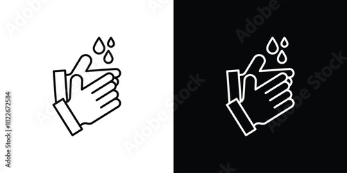 Handwashing icons Vector Logo Template Illustration Design