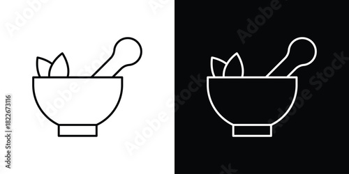 Herbal medicine icons Vector Logo Template Illustration Design