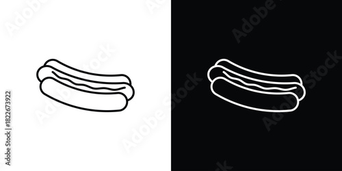 Hot dog icons Vector Logo Template Illustration Design