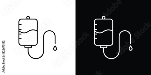 IV drip icons Vector Logo Template Illustration Design