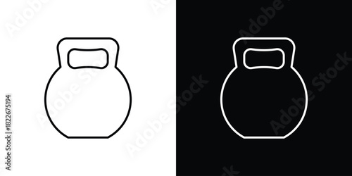Kettlebell icons Vector Logo Template Illustration Design