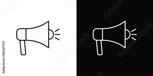 Megaphone icons Vector Logo Template Illustration Design