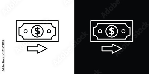 Money transfer icons Vector Logo Template Illustration Design