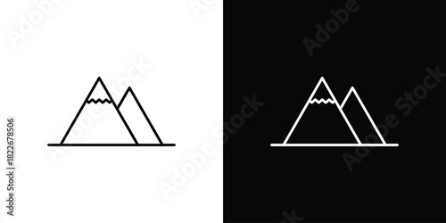 Mountain icons Vector Logo Template Illustration Design