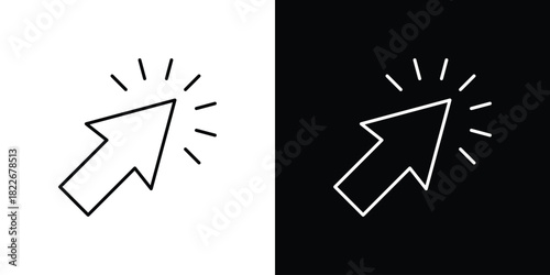 Mouse pointer icons Vector Logo Template Illustration Design