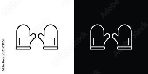 Oven mitt icons Vector Logo Template Illustration Design