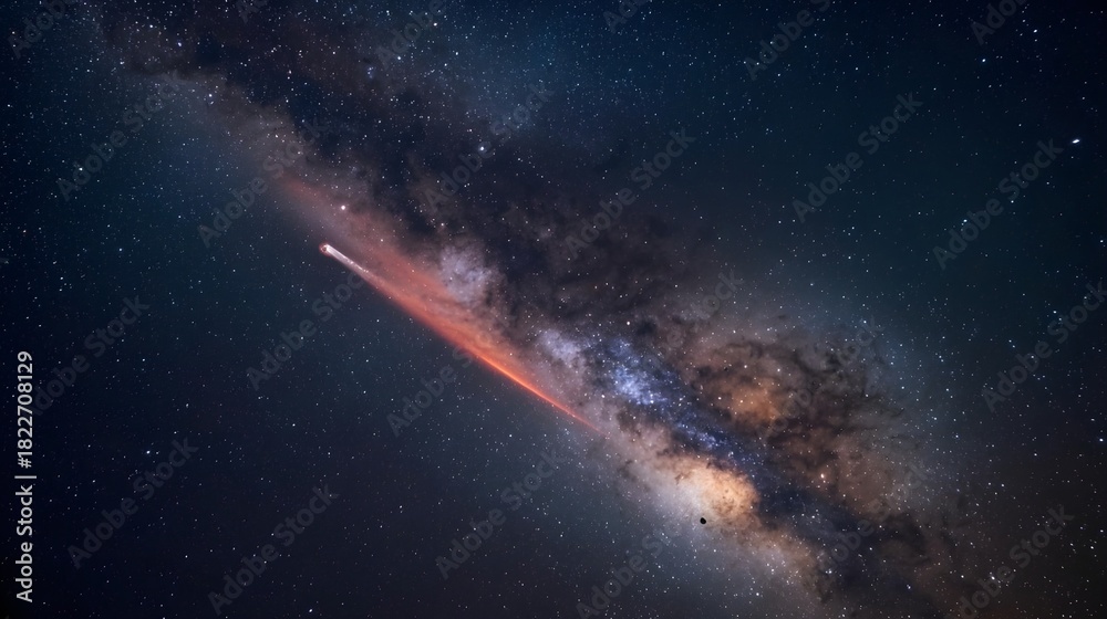 Fototapeta premium Night Sky Comet 3I