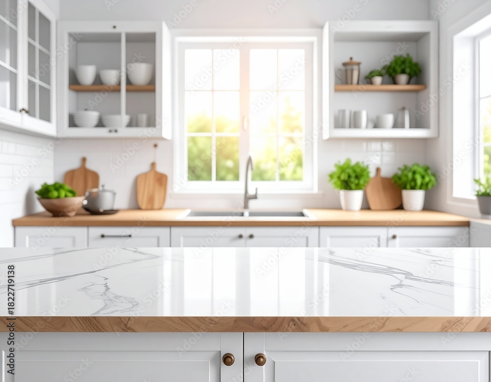 Fototapeta premium Pure & Uncluttered Focus on the Counter