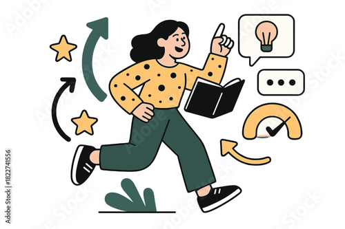 Cozy Forest Cabin. Cozy forest cabin. A-frame cabin among tall pine trees, soft snow covering branches, warm