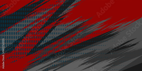 sports background design with red and black accent colors with a dot texture pattern