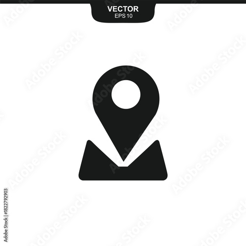Address place icon symbol. Location icon collection